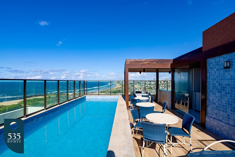 Apartamento 2Quartos Vista Mar na Orla de Salvador