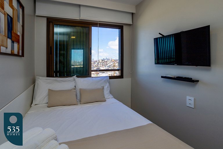 Apartamento 2Quartos Vista Mar na Orla de Salvador