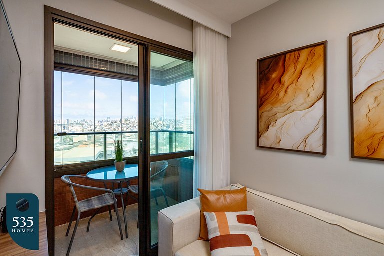 Apartamento 2Quartos Vista Mar na Orla de Salvador