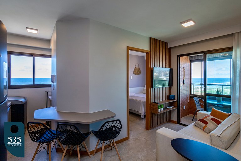 Apartamento 2Quartos Vista Mar na Orla de Salvador