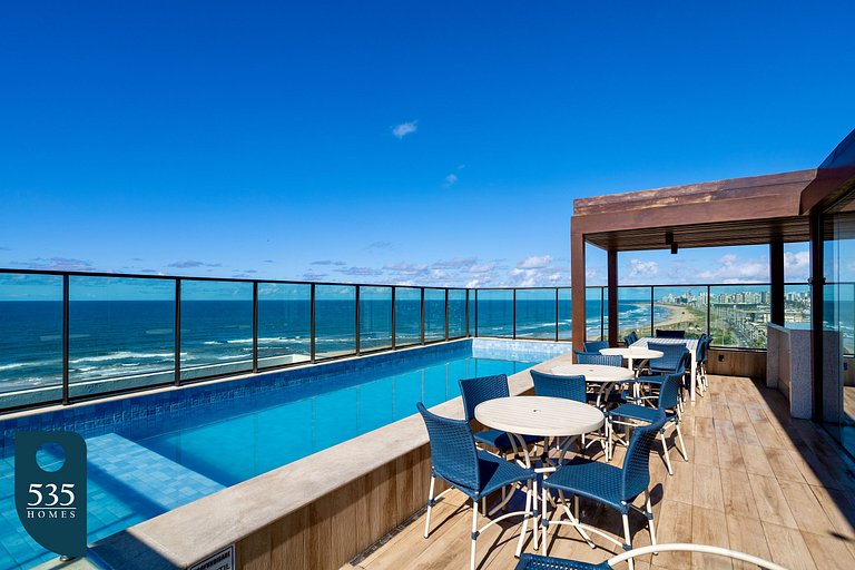Apartamento 2Quartos Vista Mar na Orla de Salvador