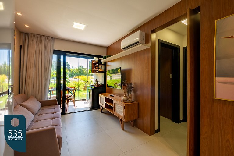 Aconchegante 2 Quartos no Melhor de Praia do Forte