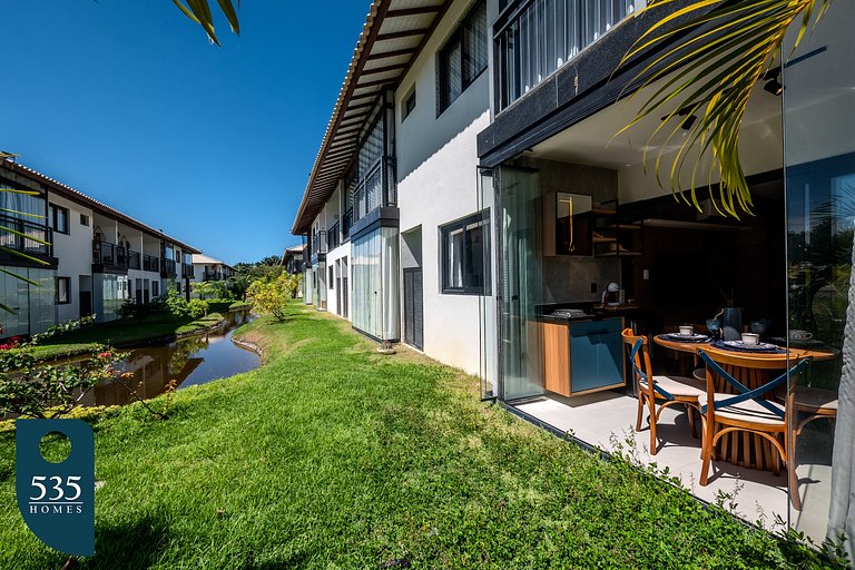 Aconchegante 2 Quartos no Melhor de Praia do Forte