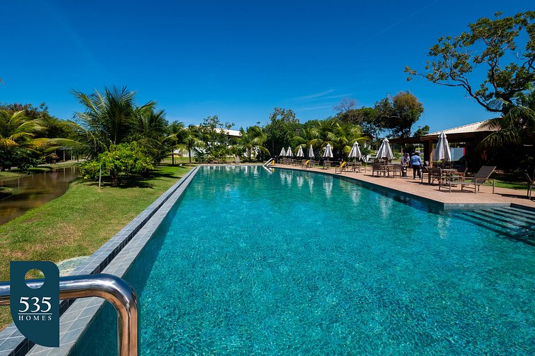 Aconchegante 2 Quartos no Melhor de Praia do Forte