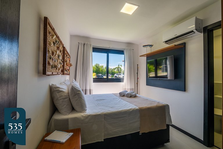 Aconchegante 2 Quartos no Melhor de Praia do Forte