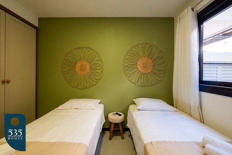 Cozy 2-Bedroom Stay in the Heart of Praia do Forte