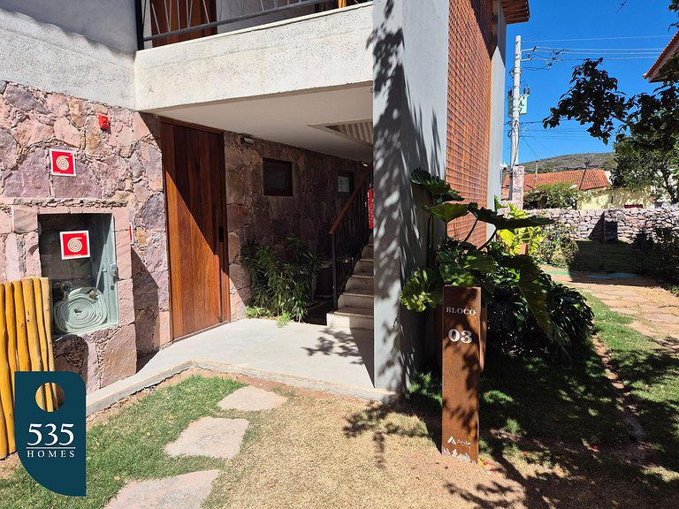 Fique em apartamento 2 quartos no centro de Mucugê