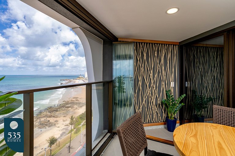 Desfrute da vista para o mar no melhor da Barra