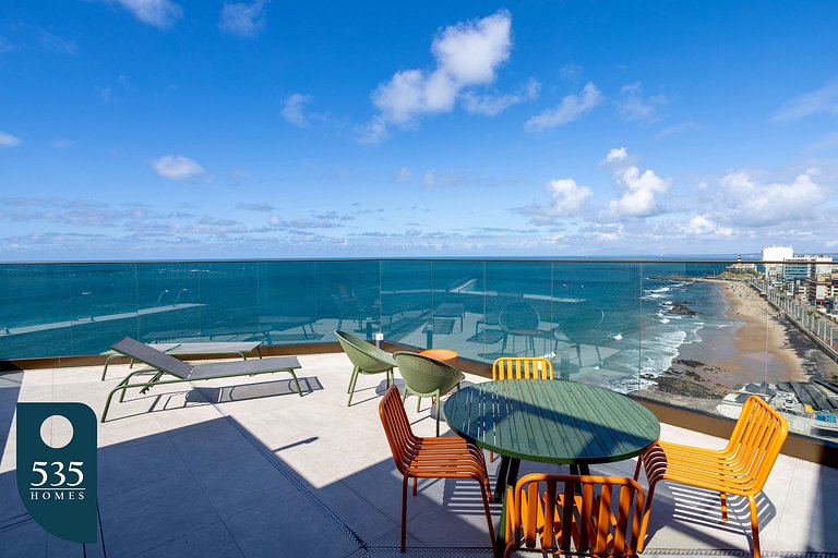 Desfrute da vista para o mar no melhor da Barra