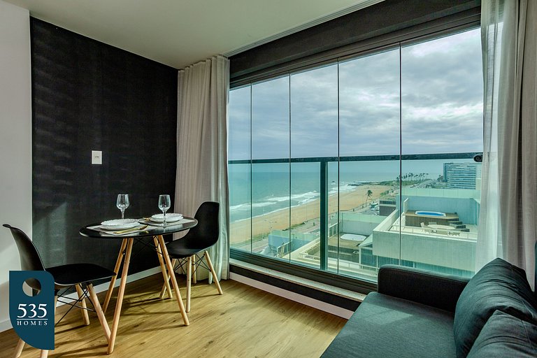 Sea view in high floor in Armação