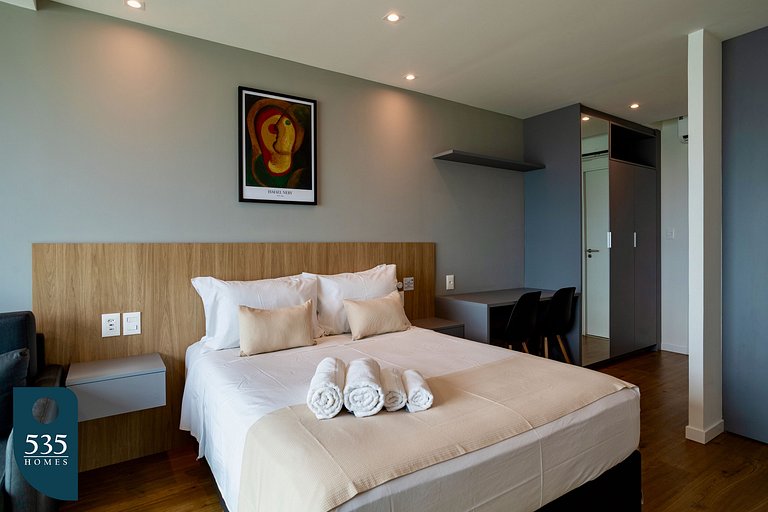 Vista mar em andar alto na Armação