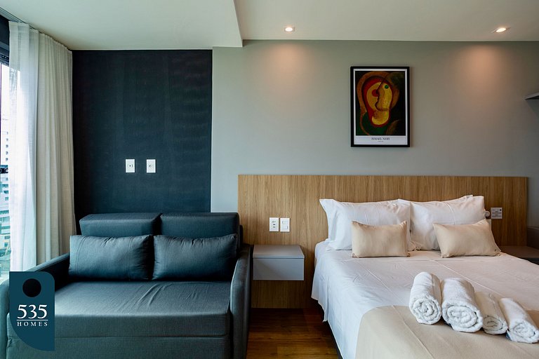 Sea view in high floor in Armação