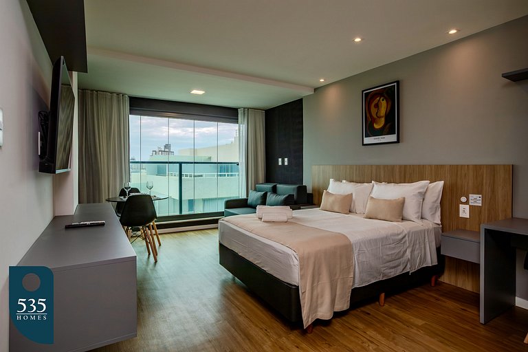 Sea view in high floor in Armação