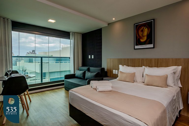 Sea view in high floor in Armação