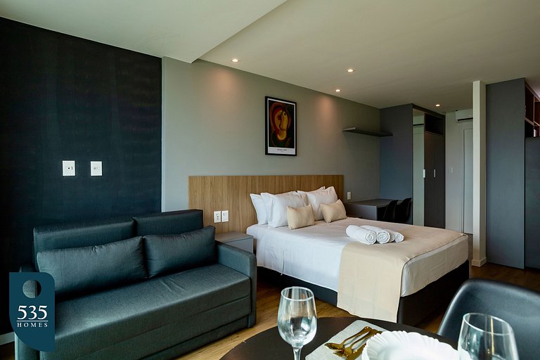 Sea view in high floor in Armação