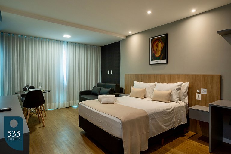 Sea view in high floor in Armação