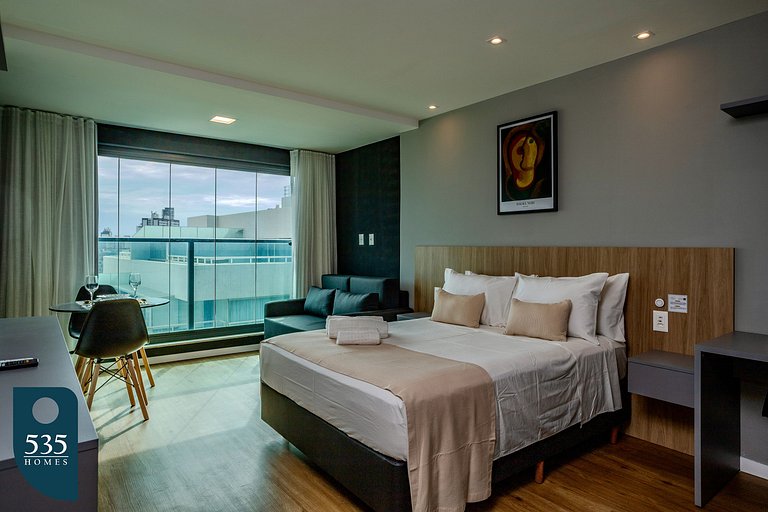 Sea view in high floor in Armação