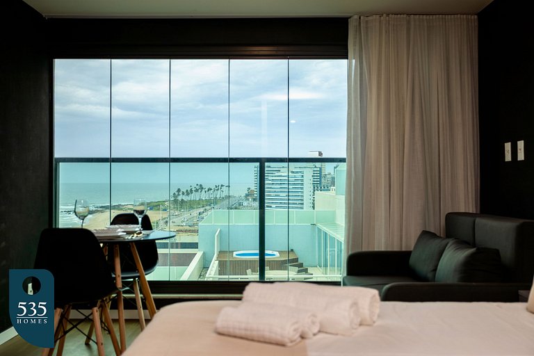 Sea view in high floor in Armação