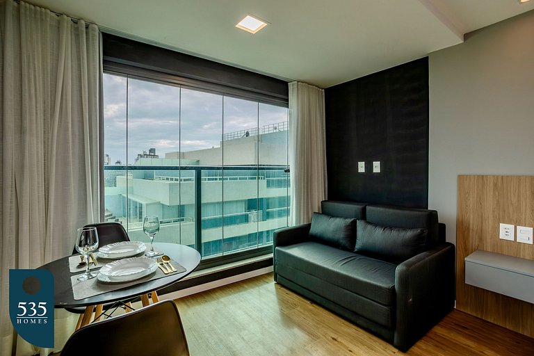 Sea view in high floor in Armação