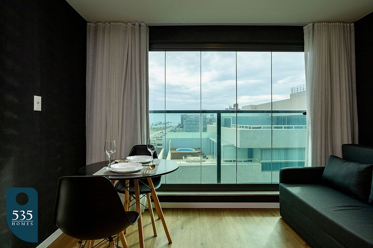 Sea view in high floor in Armação