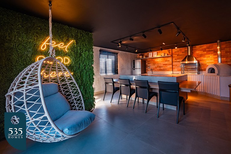 Vista mar em andar alto na Armação