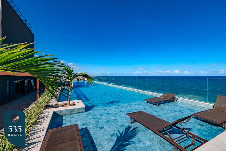 Sea view in high floor in Armação