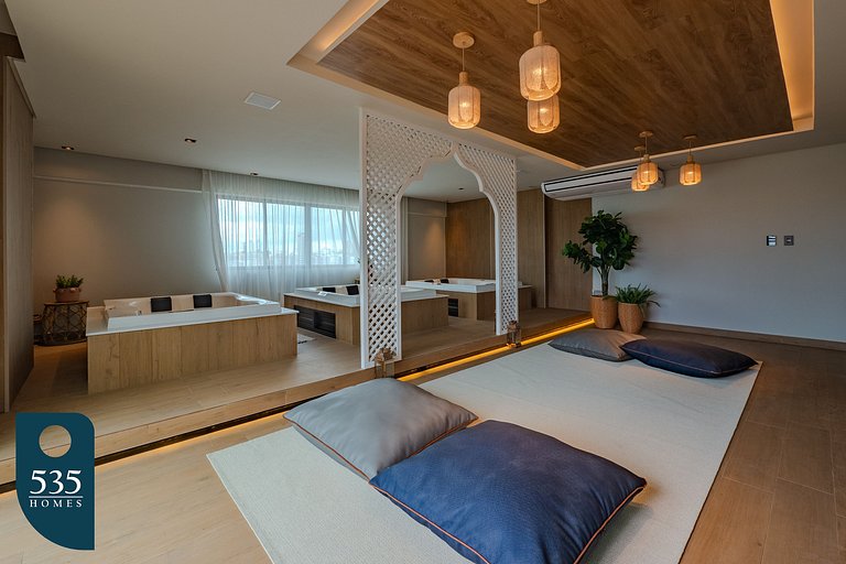 Sea view in high floor in Armação