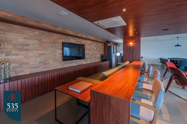 Vista mar em andar alto na Armação