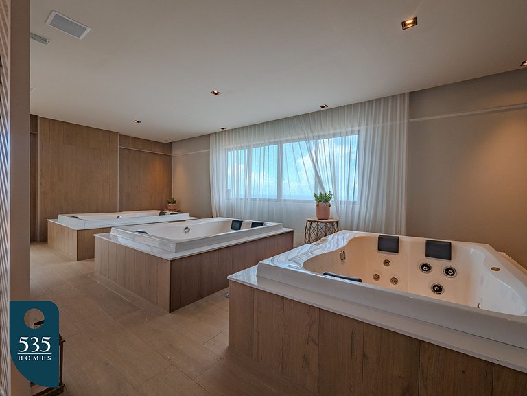 Sea view in high floor in Armação