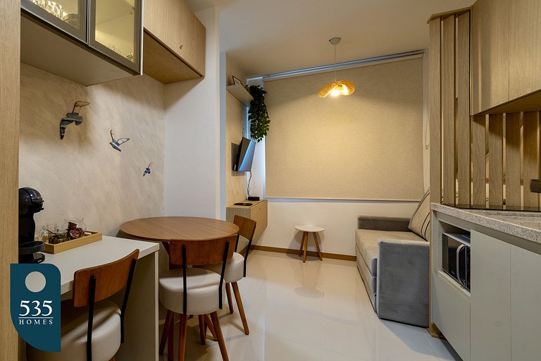 Apartamento aconchegante em andar alto em Ondina