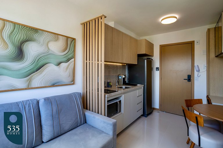 Cozy high floor apartment in Ondina