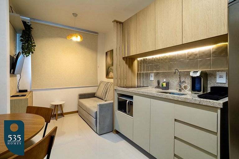 Cozy high floor apartment in Ondina