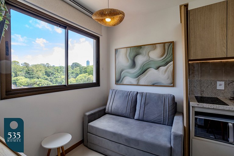 Apartamento aconchegante em andar alto em Ondina