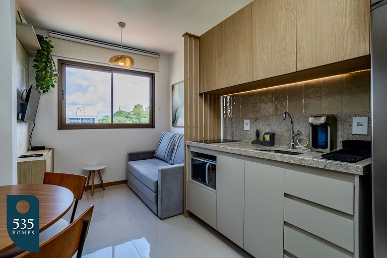 Cozy high floor apartment in Ondina