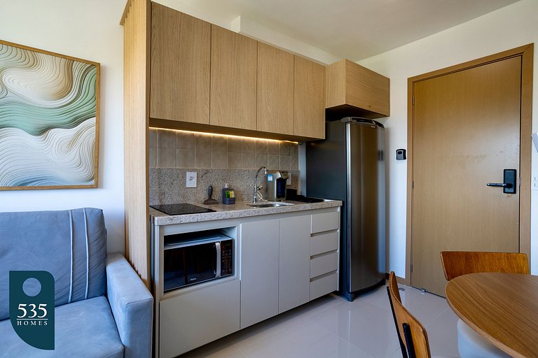 Apartamento aconchegante em andar alto em Ondina