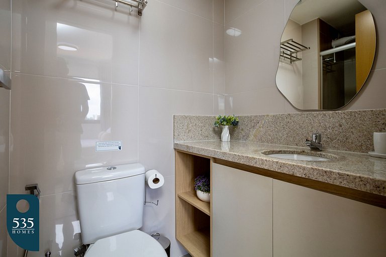 Apartamento aconchegante em andar alto em Ondina