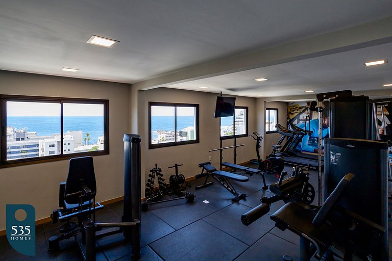 Apartamento aconchegante em andar alto em Ondina