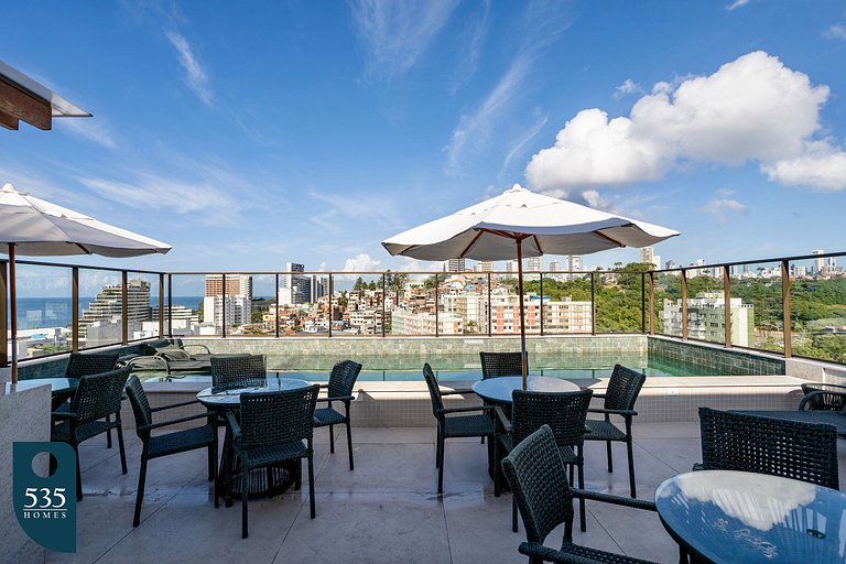 Cozy high floor apartment in Ondina