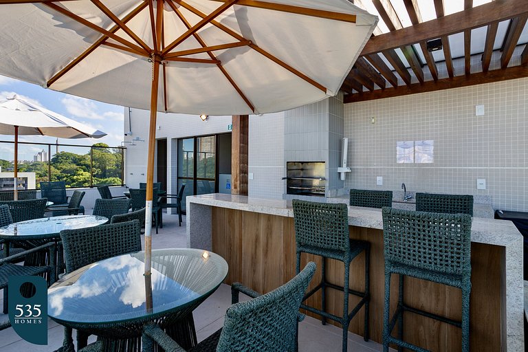 Cozy high floor apartment in Ondina