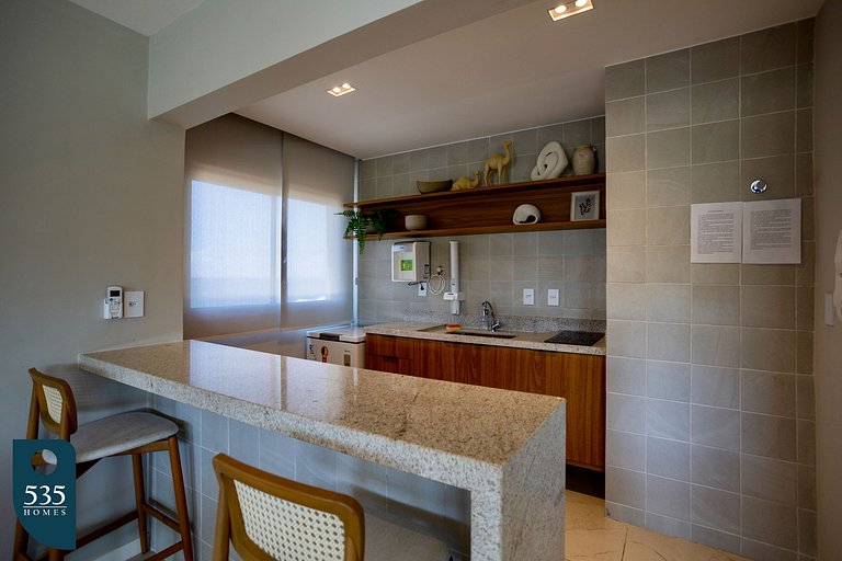 Apartamento aconchegante em andar alto em Ondina