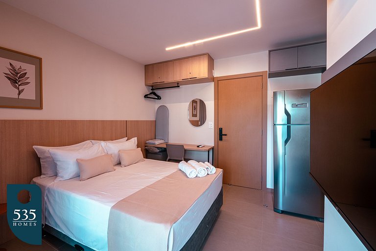 Studio localizado dentro da praia da Barra