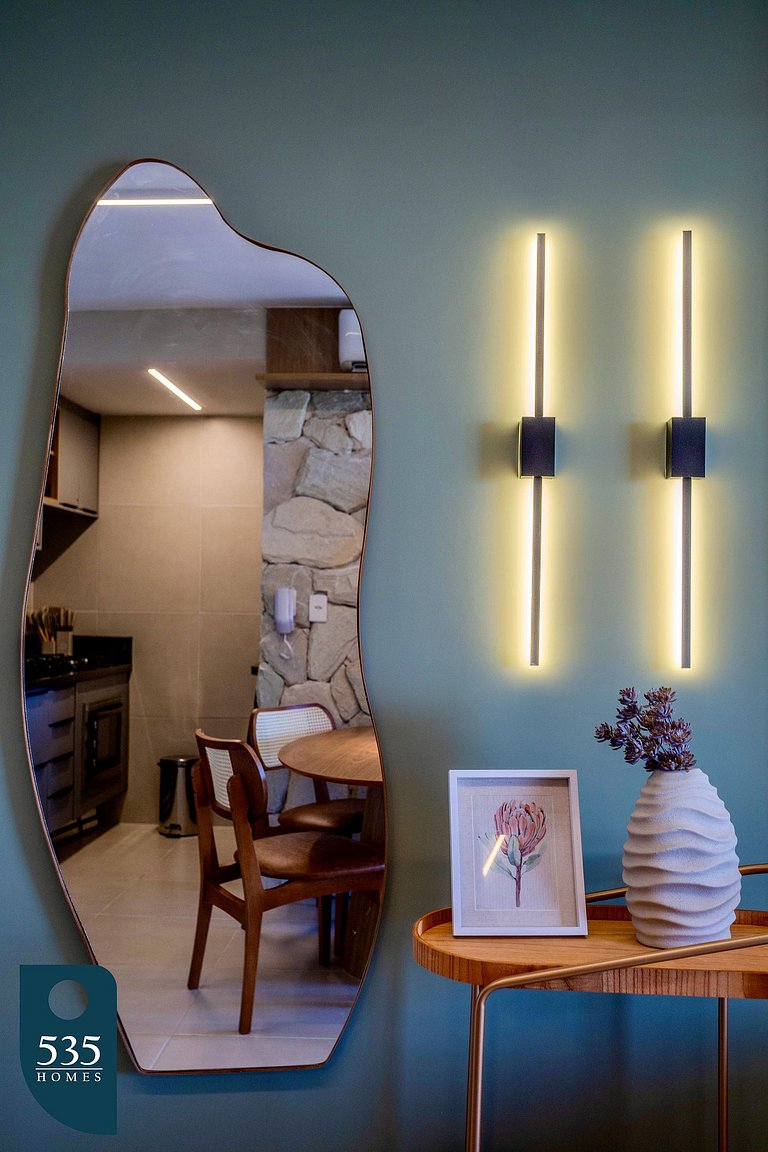 Quarto e sala vista mar em Stella a 400m da praia