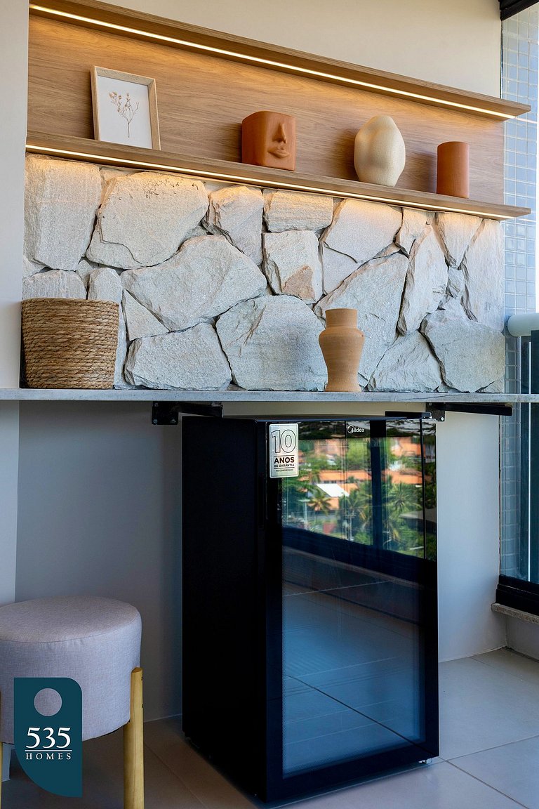 Quarto e sala vista mar em Stella a 400m da praia