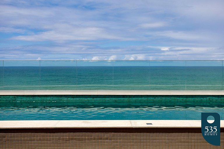 Quarto e sala vista mar em Stella a 400m da praia