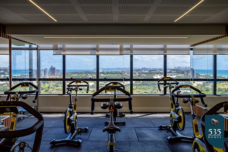 Quarto e sala vista mar em Stella a 400m da praia