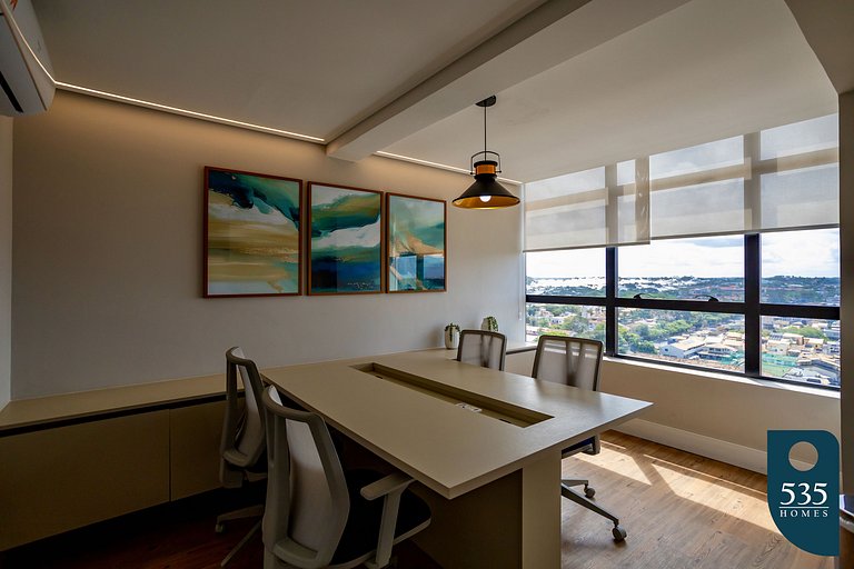 Quarto e sala vista mar em Stella a 400m da praia