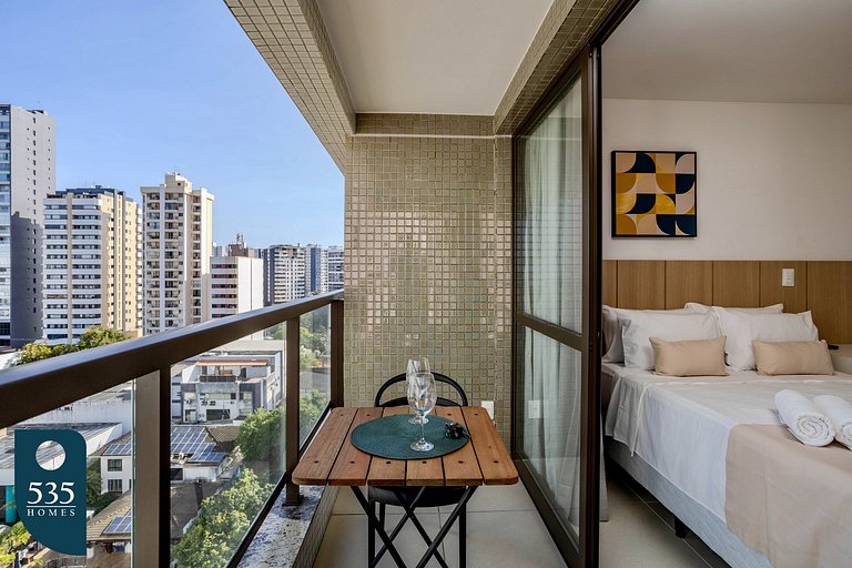 Studio in Caminho das Árvores with elevated view