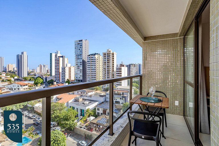 Studio no Caminho das Árvores com vista do alto