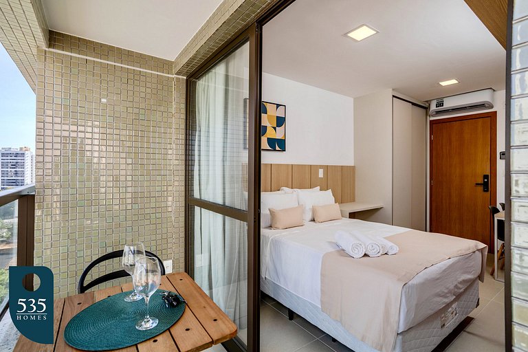 Studio in Caminho das Árvores with elevated view