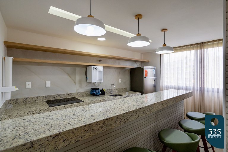 Studio in Caminho das Árvores with elevated view